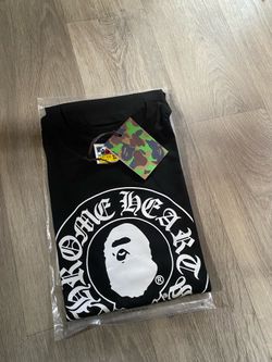 Black chrome hearts bape shirt