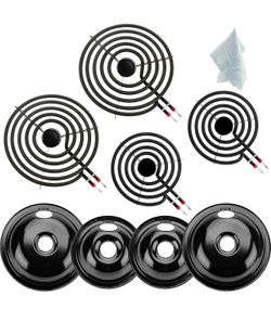 Drip Pan & Burner Element Set – Fits Frigidaire, Kenmore, Crosley
