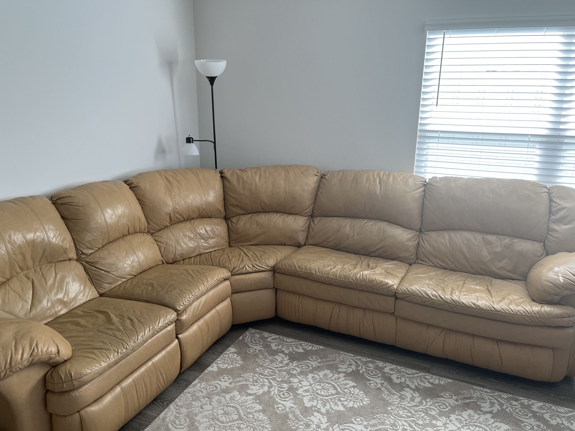 Genuine Leather Recliner Sofa and sleeper (sofa bed) 6+ seat capacity