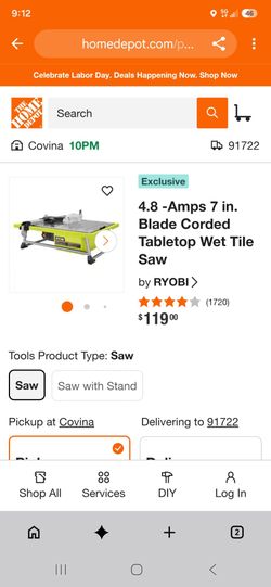 Tile  wet saw