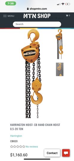 3 Ton Lever Hoist 15 Ft Brand New