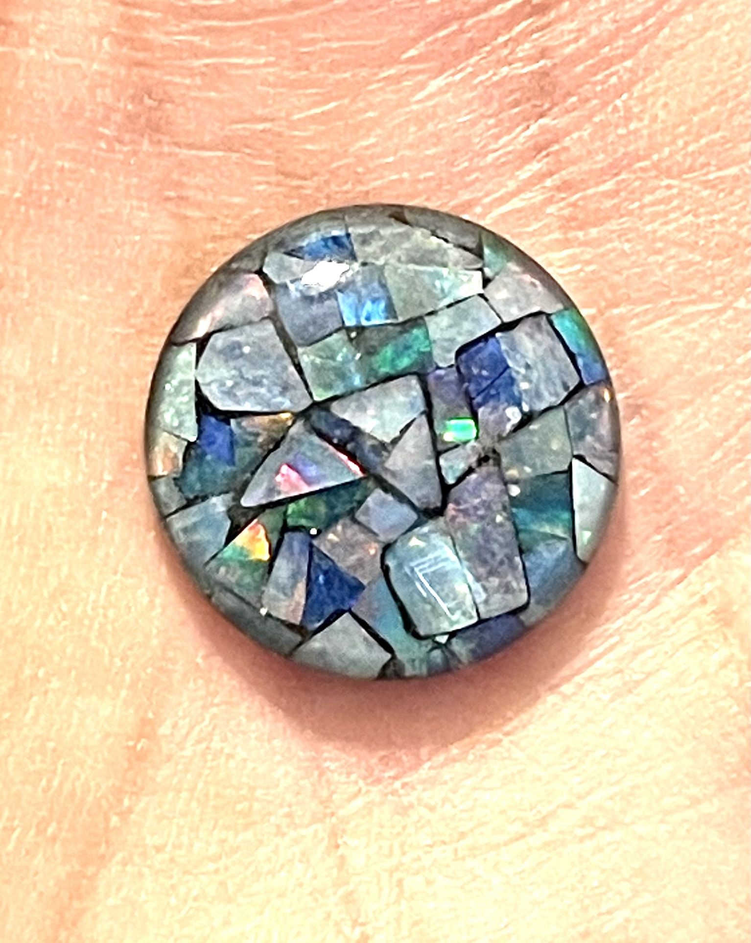 16mm Round Mosaic Opal Triplet