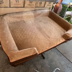 XL Memory Foam Orthopedic Dog Bed for Extra Large Dogs-Washable,Removable Cover,Egg-Crate Foam Dog Beds,48x35Inch,Grey