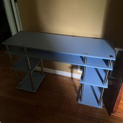 Blue Wooden Desk