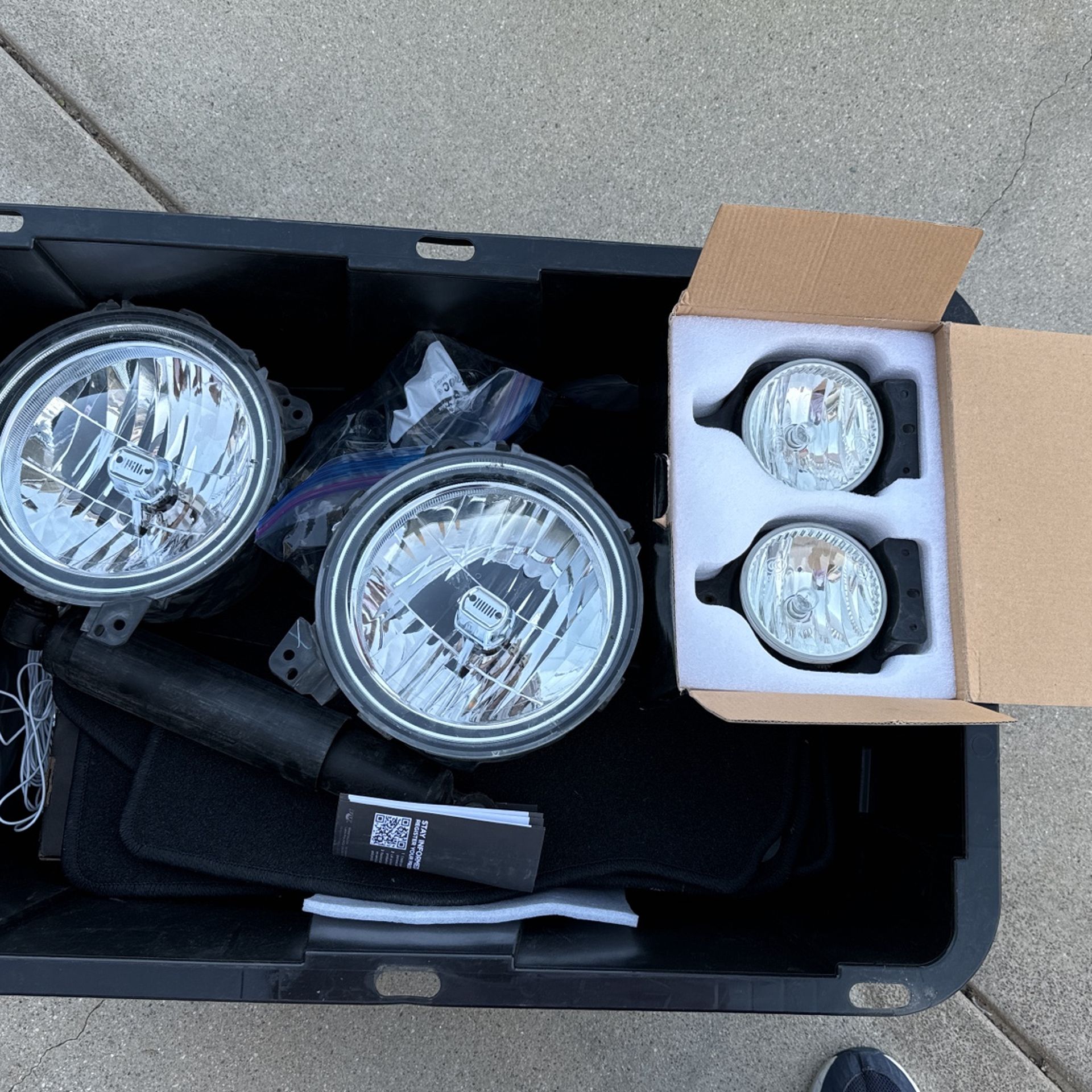Jeep Lights Floor Mats and Misc. Items 