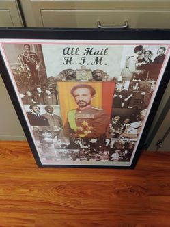 Selassie framed wall poster 🦁 🇪🇹