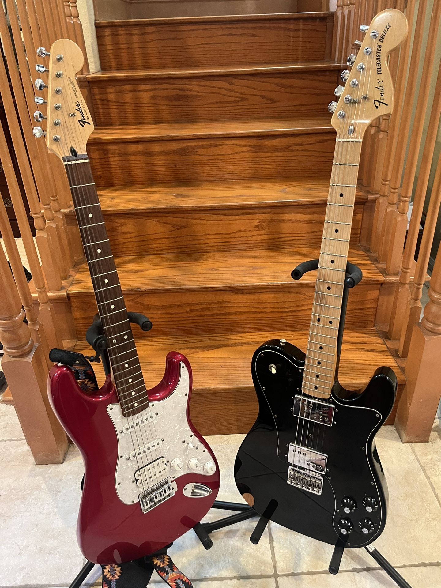 Fender MIM 70s Deluxe Telecaster And Fender MIM Stratocaster
