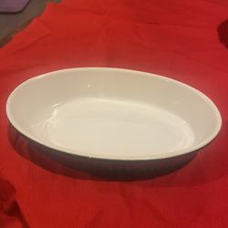 Vintage French Petite Plat In Green