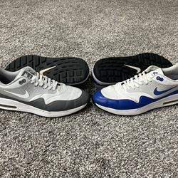 Men’s NIKE ‘Air Max’ Gray / Blue Golf Shoes Size US 13