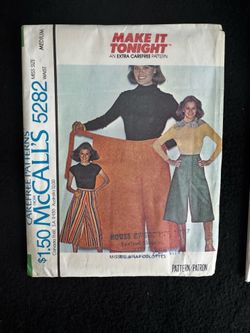 Vintage Culottes Pattern