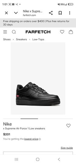 Nike x Supreme Air Force 1 Low Sneakers