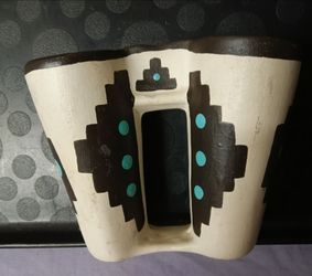 Southwestern double bud  vase
