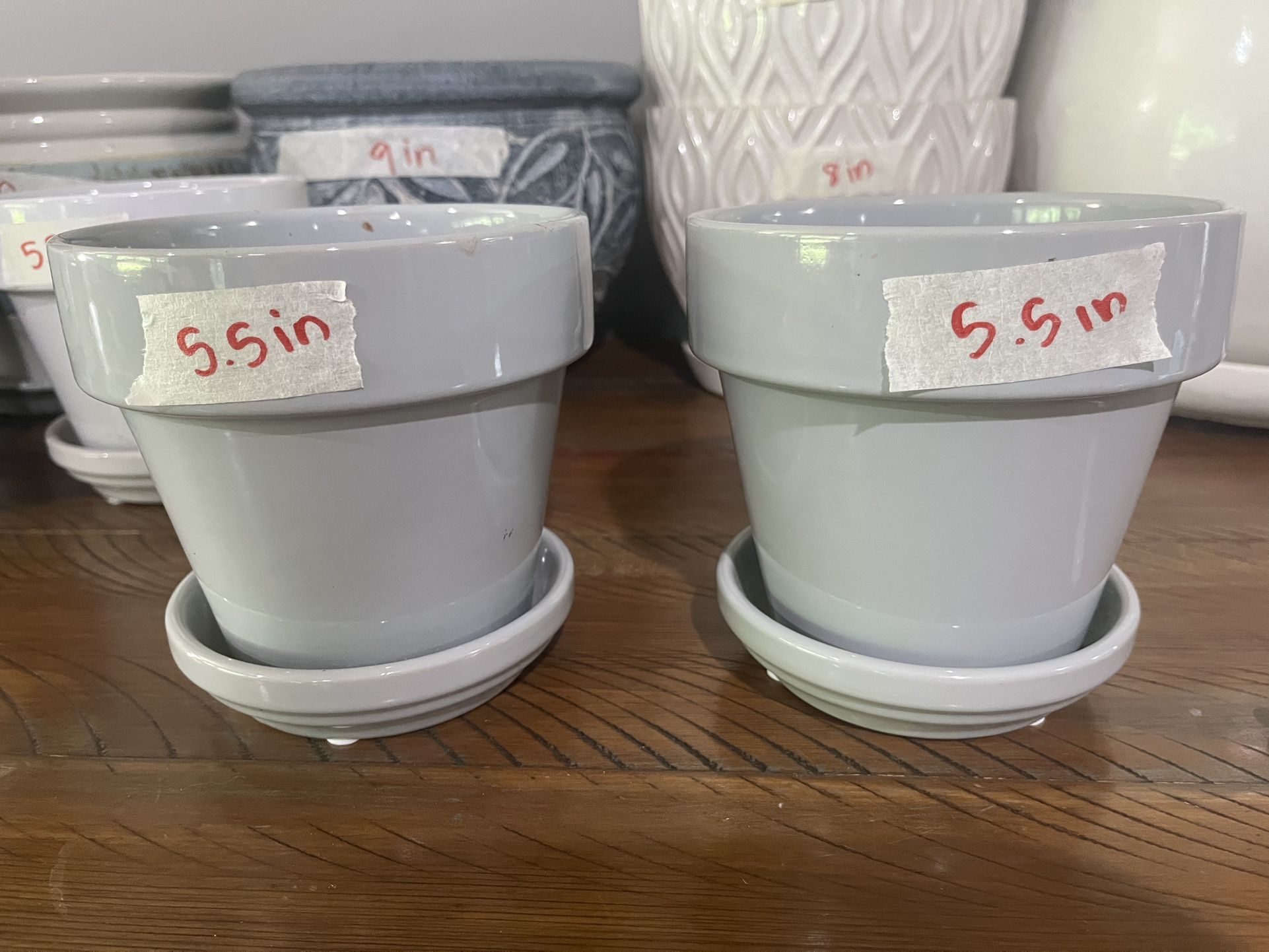 Set Of Two Plant Pots - 5.5”