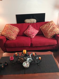 Brick Red Couch