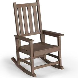 ❤️‍🔥 Oversized Outdoor Rocking Chair with High Back,
