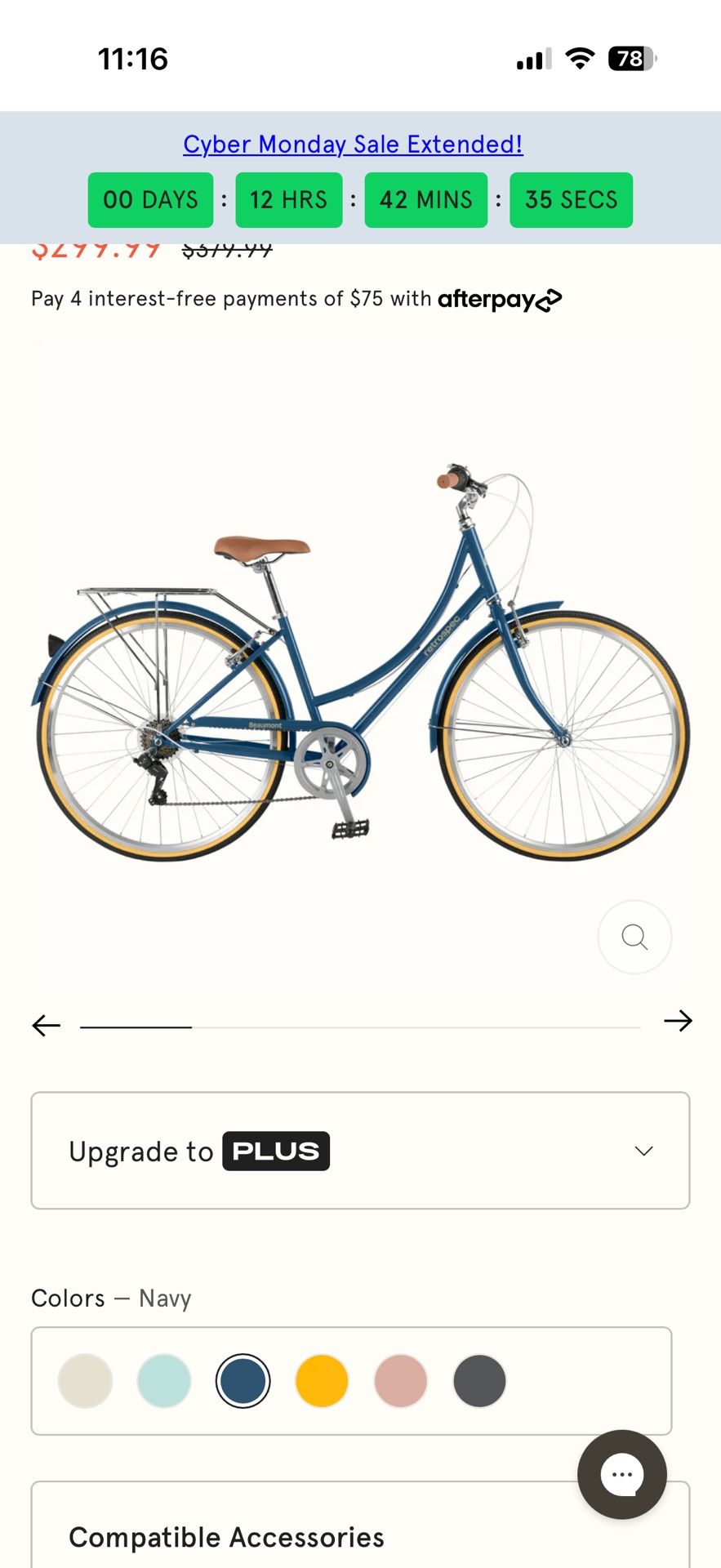 Retro Spec 7 speed Bike