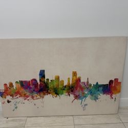 Canvas. New York. Large Picture Frame