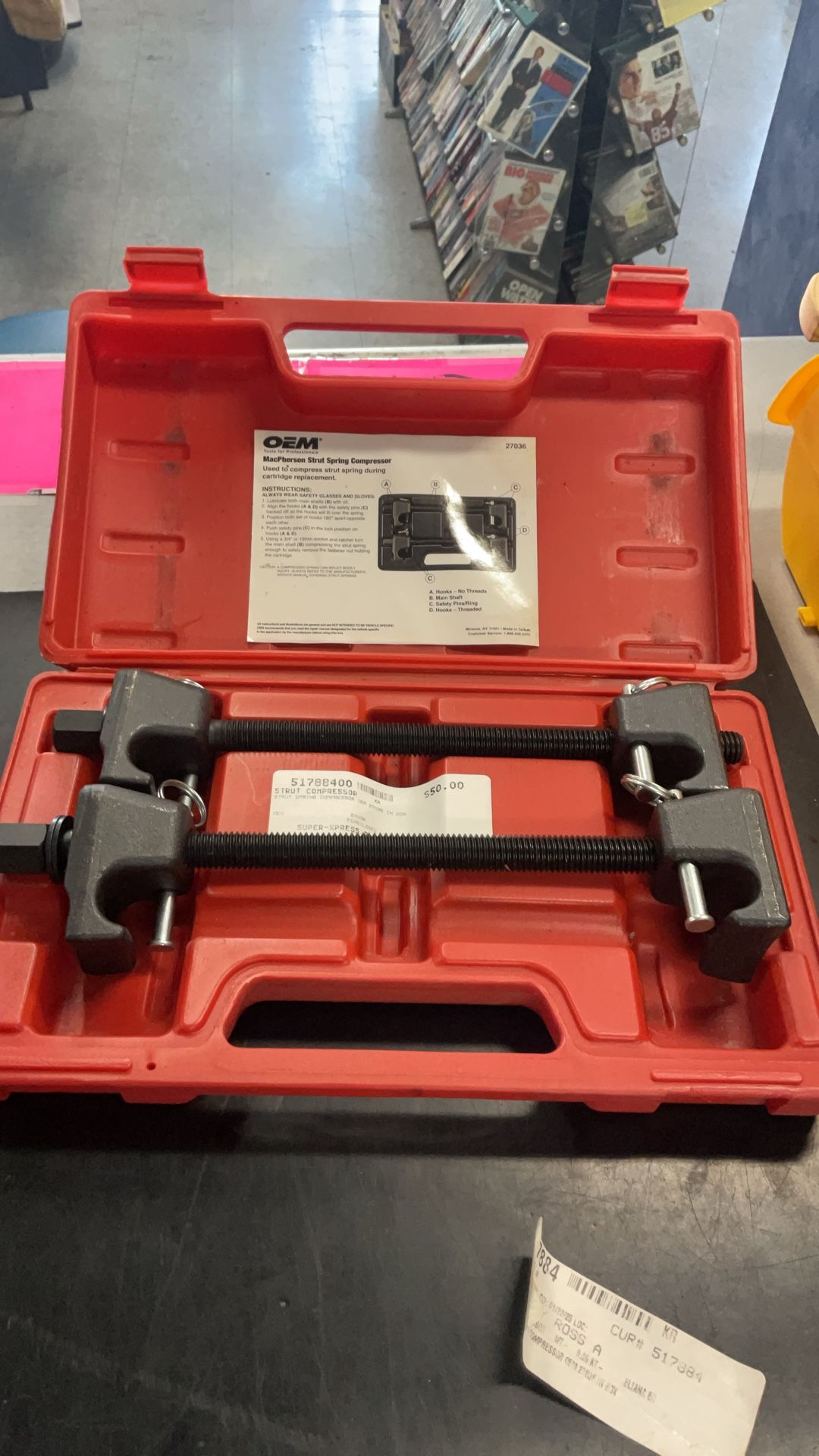 Oem Macpherson Strut Compression Tool 27036