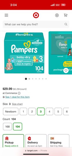 Baby Dippers Size 3