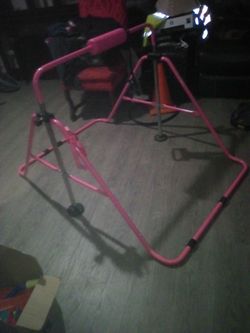 Pink Pediatric Walker / Gait Trainer kids Gymnastics