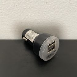 USB Car Charger Portable NEW 2 Ports Imput 12-24v Output 5v Black DC Dual Phone