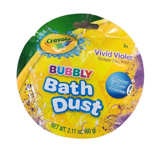 2022 Crayola Bubbly Bath Dust Vivid Violet Grape Scented