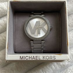 Silver MK Watch