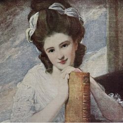 MISS BENEDETTA RAMUS English George Romney Fine Art Print 1900 Vintage Original Antique London England Printed Collectible ARTIST PAINTER