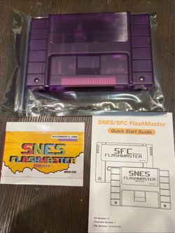 SNES FlashMaster    3000 in 1 V1.0 Game Cartridge with 8GB Memory Card for SNES Console,