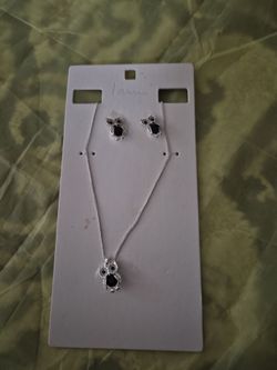 Necklace and earrings