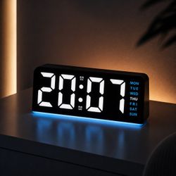 [NEW] LED Alarm Clock - Blue Night Light