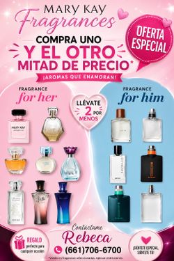 Perfumes  MARY KAY  para ella y para el