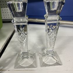 Candle Holders Crystal 