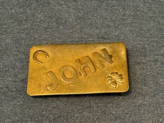 Solid Brass Vintage Belt Buckle