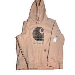 Carhartt Hoodie Women's Size 2XL Rain Defender Midweight Pullover C Logo Graphic
