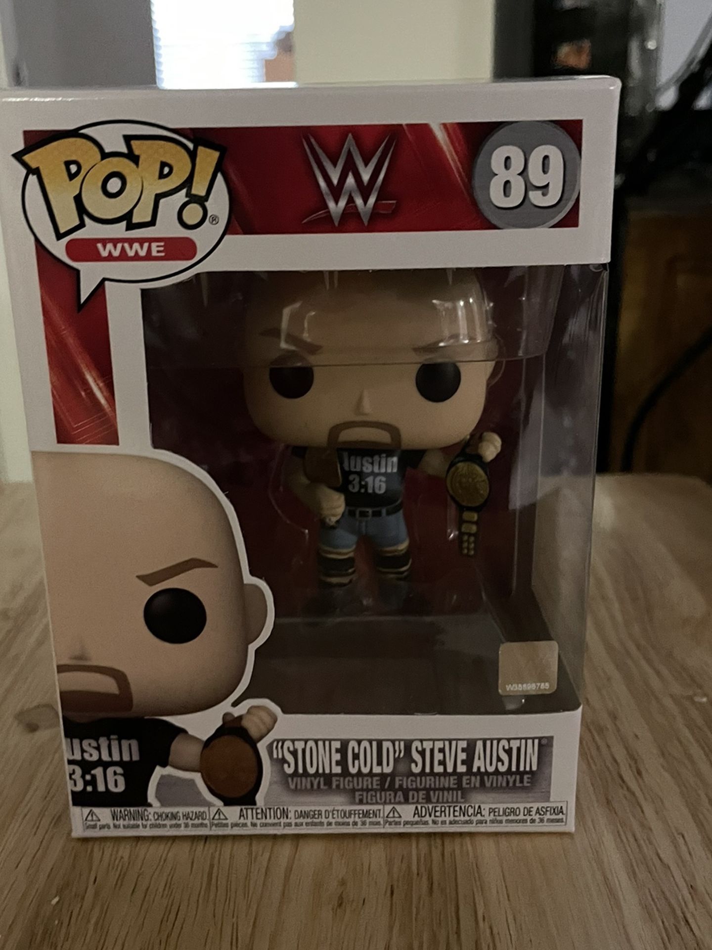 FUNKO POP! WWE: #89 STONE COLD STEVE AUSTIN 2 BELTS 7-ELEVEN (7-11) EXCLUSIVE