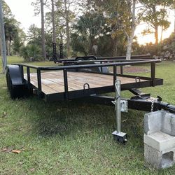 7x16 Foot Tandem Axle Car Trailer