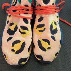 adidas pharrell animal print pulse sneakers size 11 men  