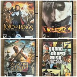 Playstation PS2 Games LOTR GTA Andreas DMC $10 each xox