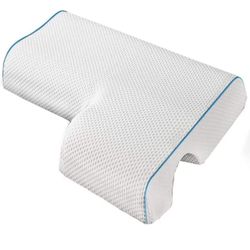 Arched Cuddle Pillow,Couples Pillow with Slow Rebound and Breathable Memory Foam,Couple Cuddle Sleep Pillow for Anti Pressure Hand (Left)