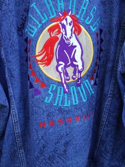 Nashville Wildhorse Saloon Intn'l Denim Jacket w/autographs