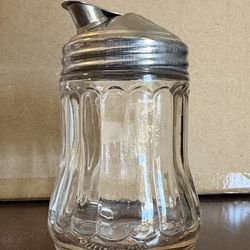 Vintage Guarantee Star Prod. Glass Sugar Shaker - Sugar Jar Dispenser Small