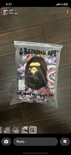 purples bape hoodie