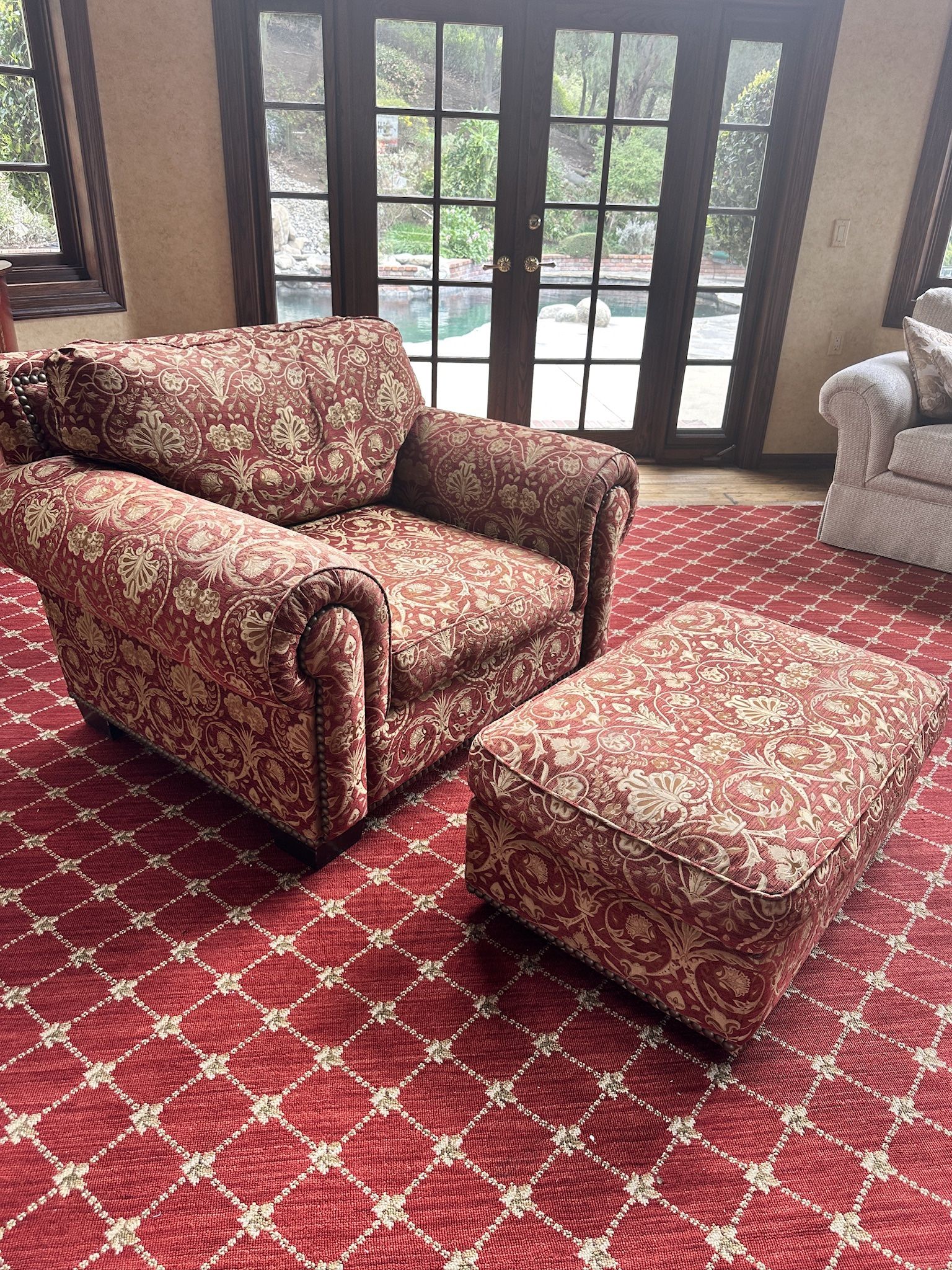 Large Chair and Ottoman
