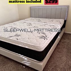 Queen Size Bed Frame With Mattress Included 