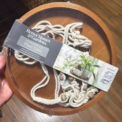 Hanging plant table 