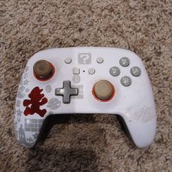PowerA Enhanced Wireless Controller for Nintendo Switch, specifically the "Running Mario" design. 