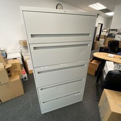 Metal file cabinet