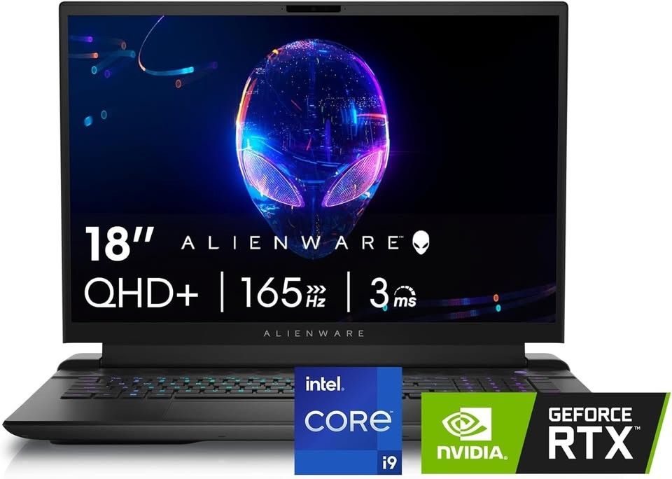 Alienware M18 R2 Gaming Laptop - 18 QHD+ 165Hz 3ms Display, Intel Core i9-14900HX, 32GB DDR5 RAM