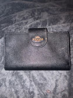 Coach Black Leather Wallet